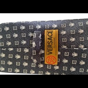 Versace classic blue/grey tie